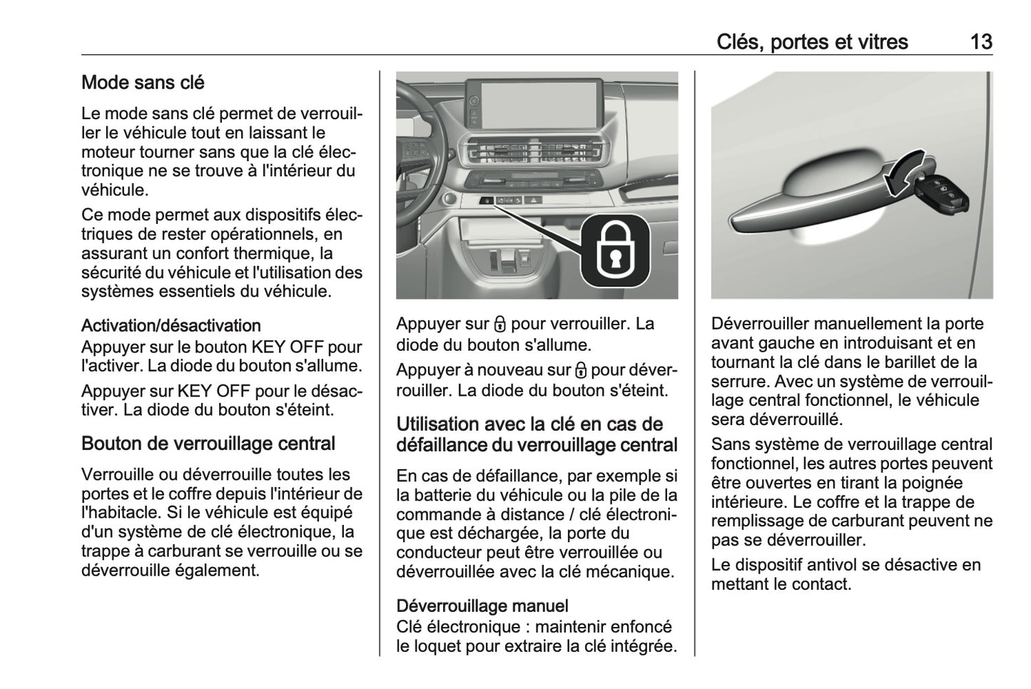 2023-2024 Opel Vivaro Manuel du propriétaire | Français