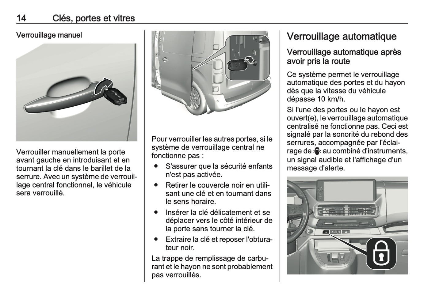 2023-2024 Opel Vivaro Manuel du propriétaire | Français