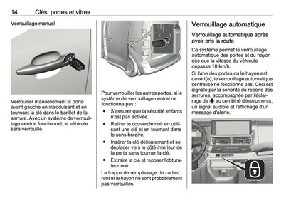 2023-2024 Opel Vivaro Manuel du propriétaire | Français