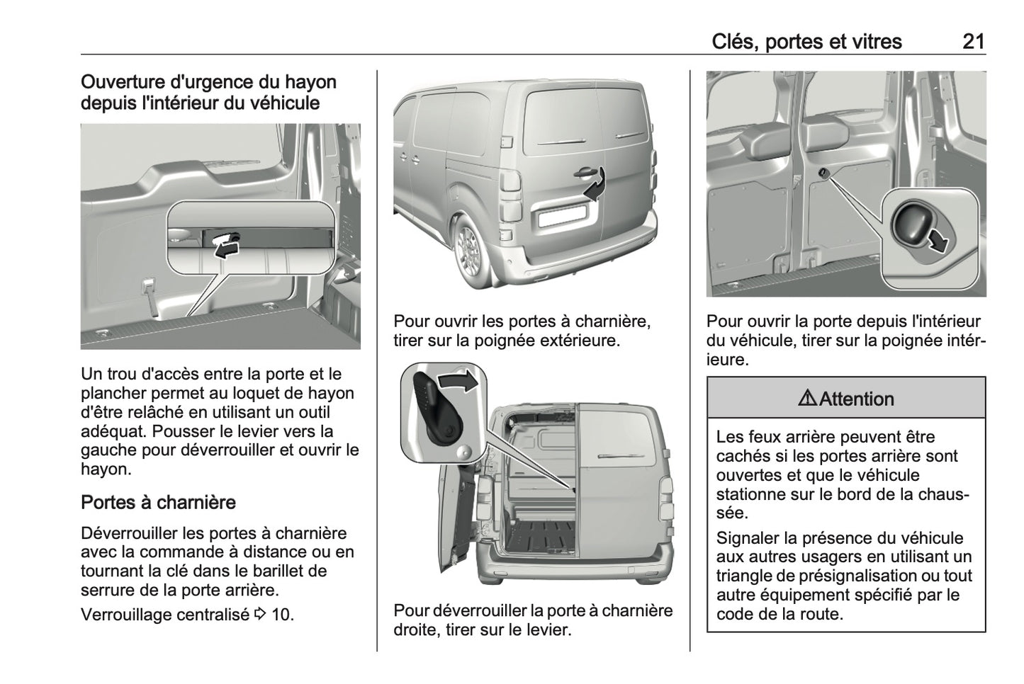 2023-2024 Opel Vivaro Manuel du propriétaire | Français