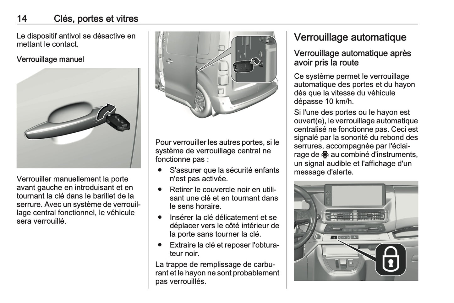 2024-2025 Opel Vivaro Owner's Manual | French