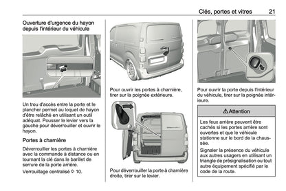 2024-2025 Opel Vivaro Owner's Manual | French