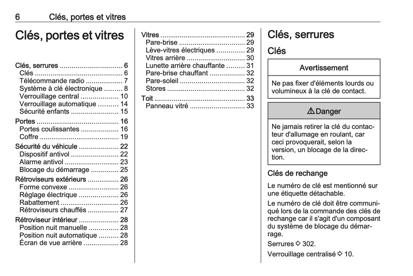 2024-2025 Opel Vivaro Owner's Manual | French
