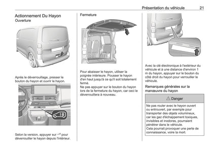 2025-2026 Opel Vivaro Manuel du propriétaire | Français