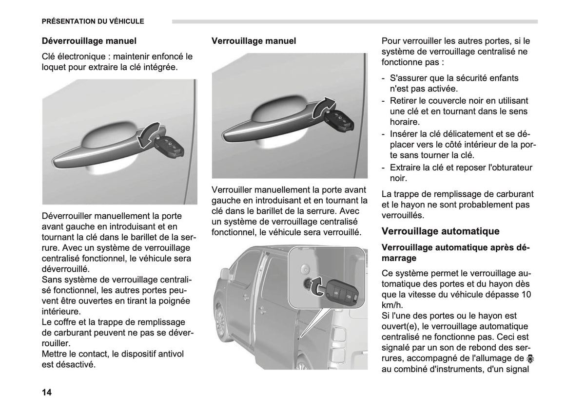 2026 Opel Vivaro Owner's Manual | French