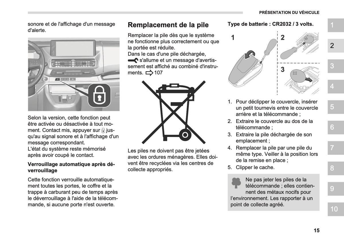 2026 Opel Vivaro Owner's Manual | French