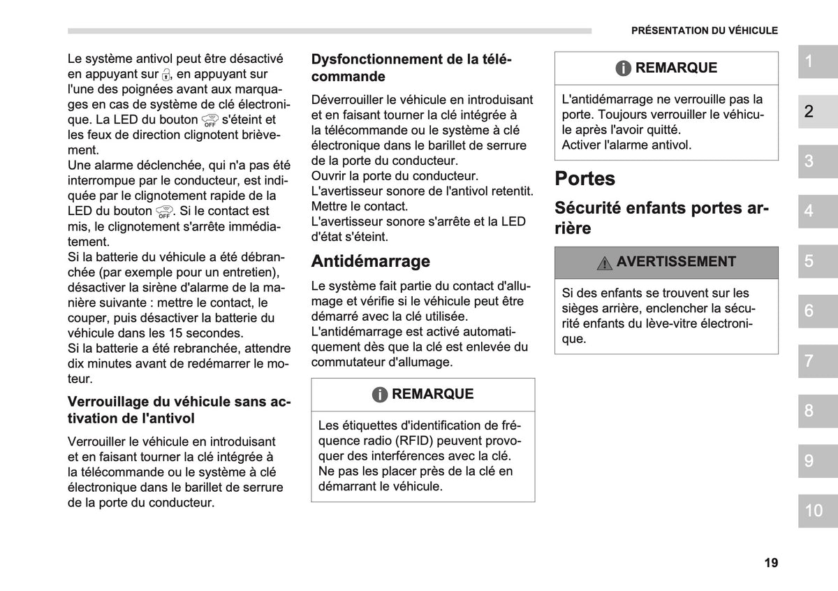 2026 Opel Vivaro Owner's Manual | French