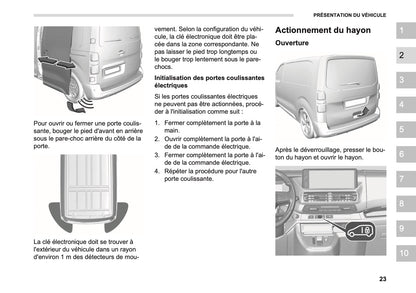 2026 Opel Vivaro Owner's Manual | French
