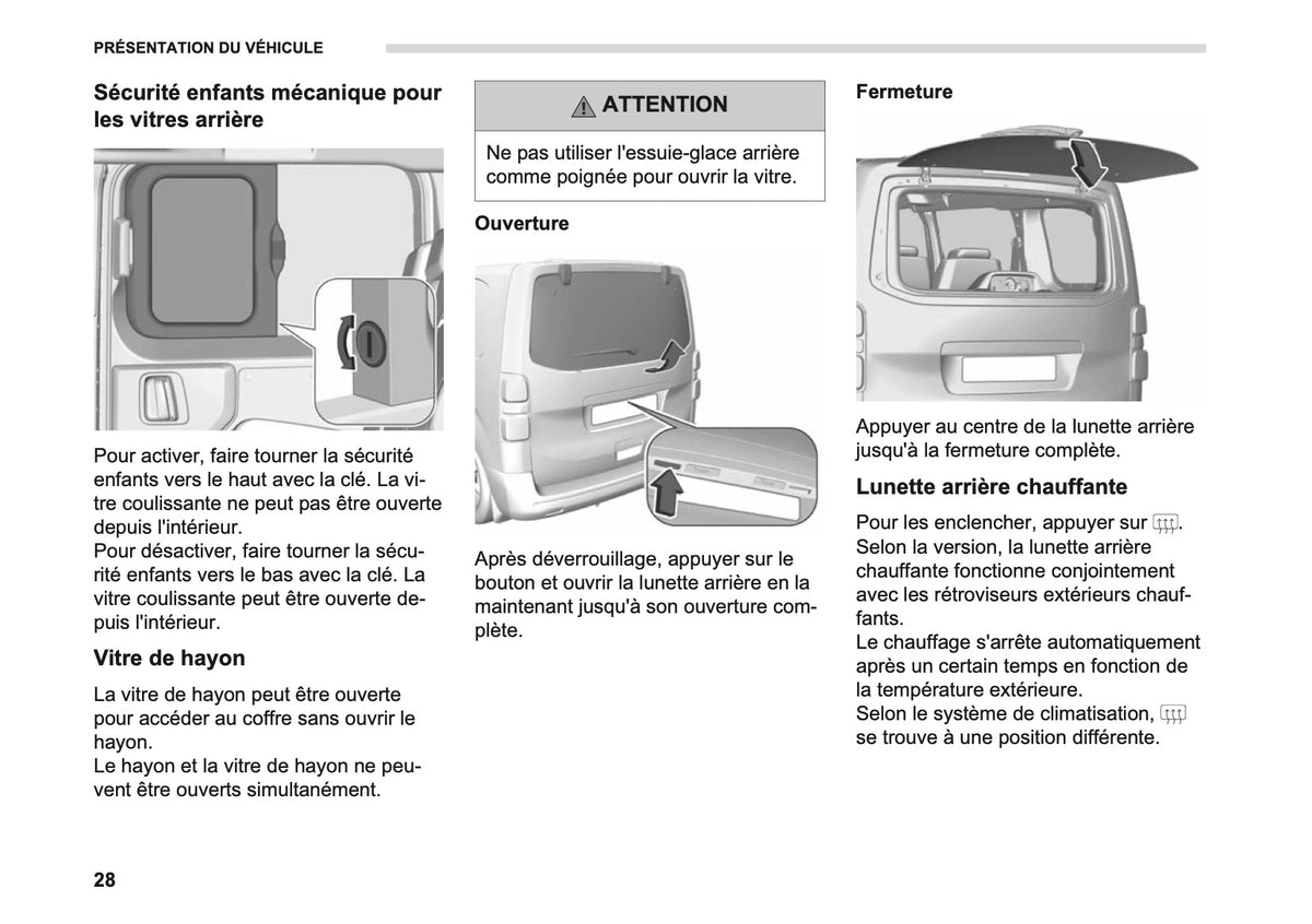 2026 Opel Vivaro Owner's Manual | French