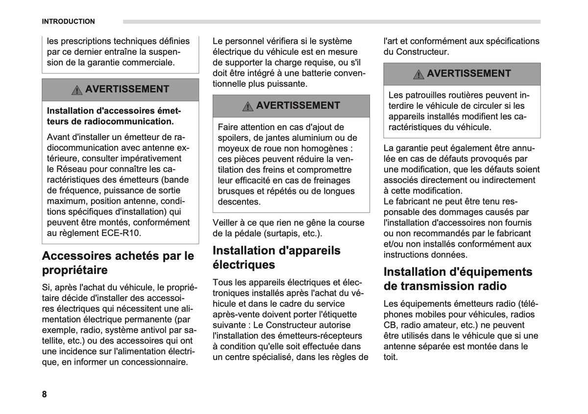 2026 Opel Vivaro Owner's Manual | French