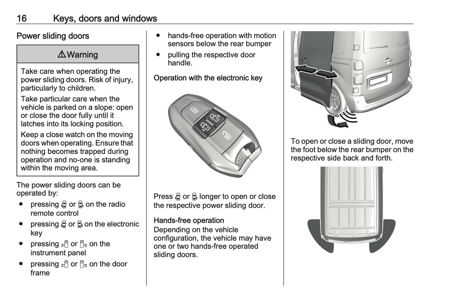2023-2024 Opel Vivaro Owner's Manual | English