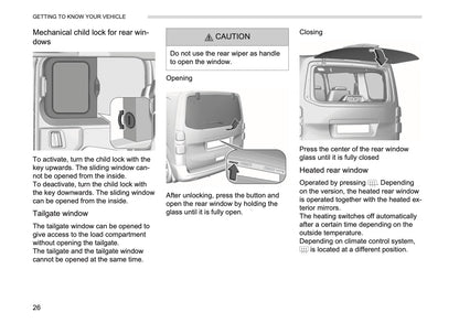 2026 Opel Vivaro Owner's Manual | English