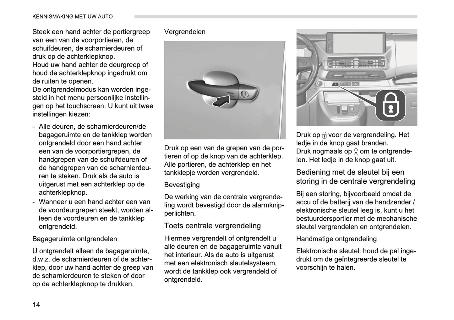 2026 Opel Vivaro Owner's Manual | Dutch