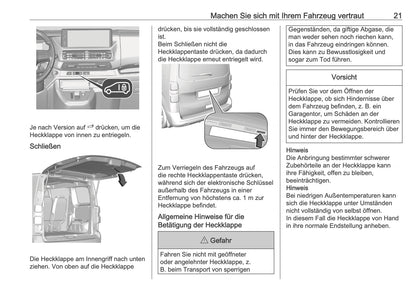 2025-2026 Opel Zafira Life Owner's Manual | German