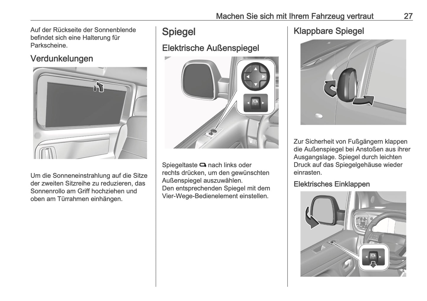2025-2026 Opel Zafira Life Owner's Manual | German