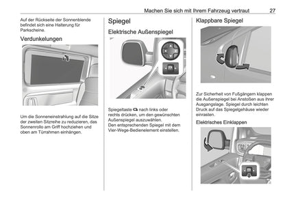 2025-2026 Opel Zafira Life Owner's Manual | German