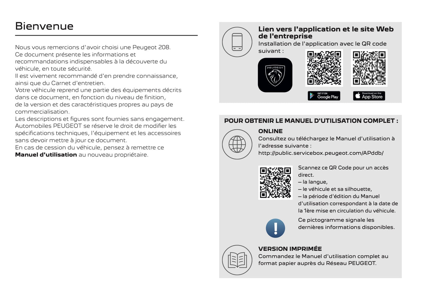2025 Peugeot 2008 Owner's Manual | French