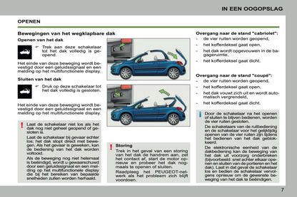2011-2013 Peugeot 207 CC Gebruikershandleiding | Nederlands