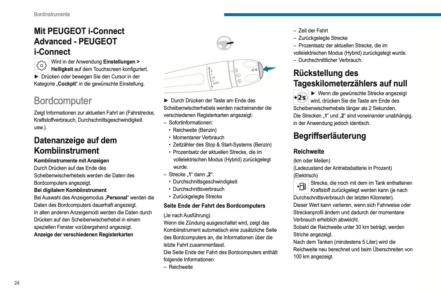 2023-2024 Peugeot 208/e-208 Owner's Manual | German