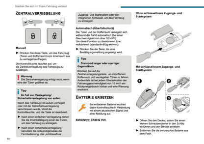 2025 Peugeot 208/e-208 Owner's Manual | German