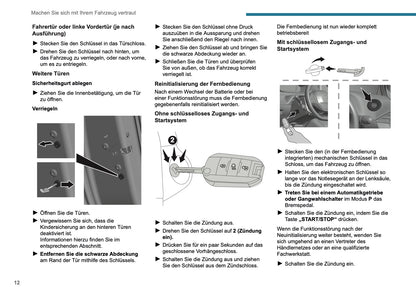2025 Peugeot 208/e-208 Owner's Manual | German