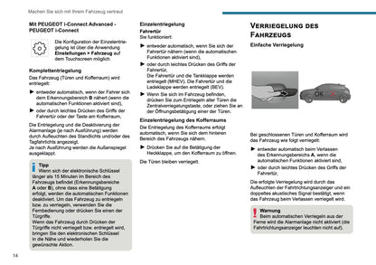 2025 Peugeot 208/e-208 Owner's Manual | German