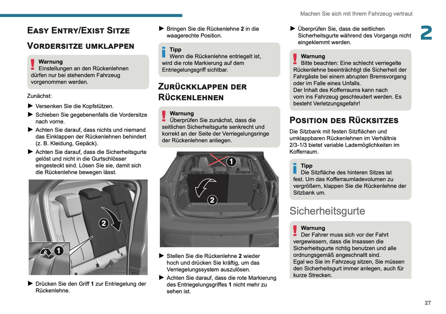 2025 Peugeot 208/e-208 Owner's Manual | German