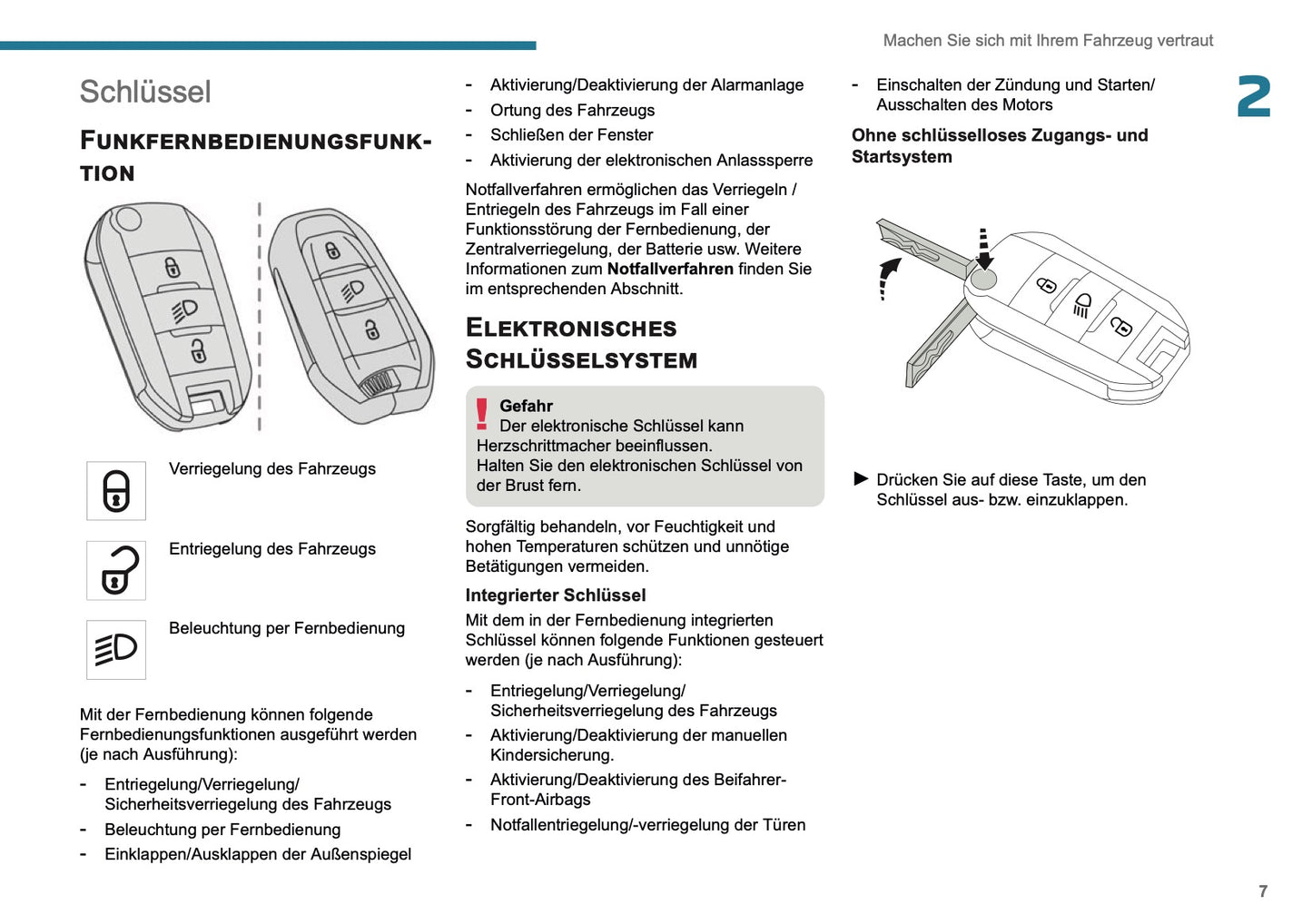 2025 Peugeot 208/e-208 Owner's Manual | German