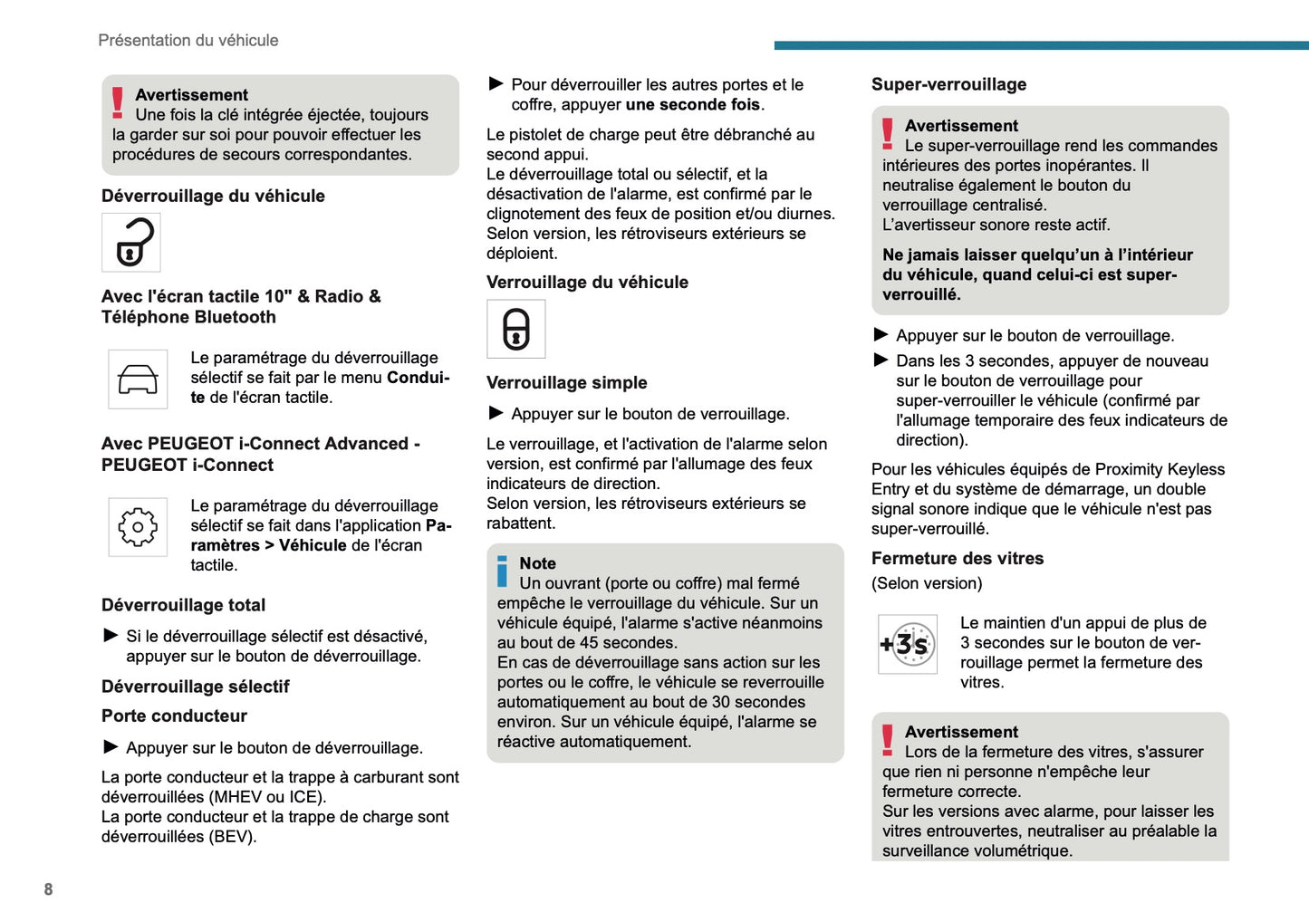 2025 Peugeot 208/e-208 Manuel du propriétaire | Français