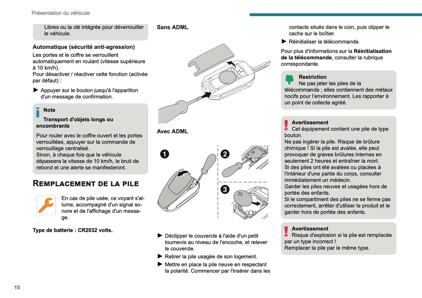 2025 Peugeot 208/e-208 Manuel du propriétaire | Français