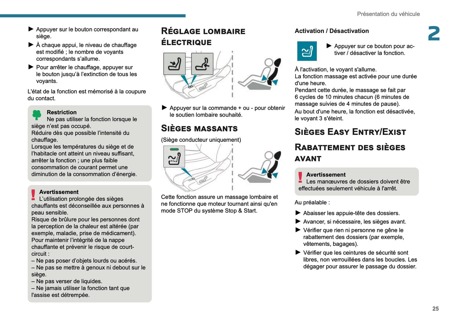 2025 Peugeot 208/e-208 Manuel du propriétaire | Français