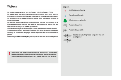 2023-2024 Peugeot 208/e-208 Owner's Manual | Dutch