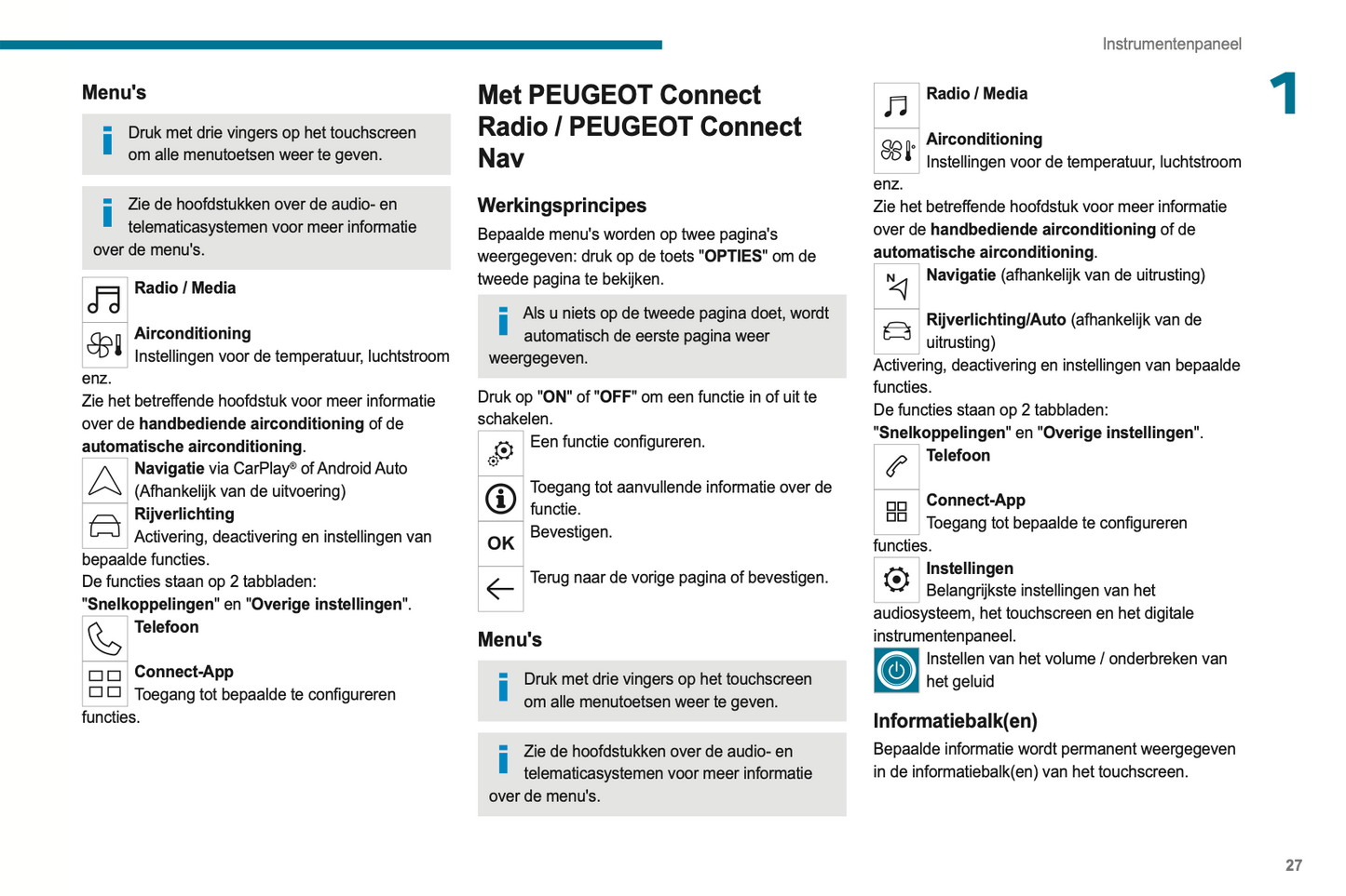 2023-2024 Peugeot 208/e-208 Owner's Manual | Dutch