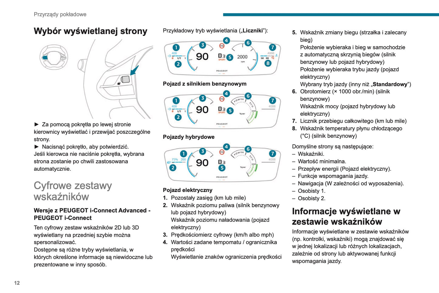 2023-2025 Peugeot 208 Owner's Manual | Polish