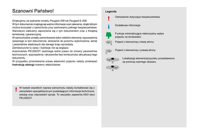 2023-2025 Peugeot 208 Owner's Manual | Polish