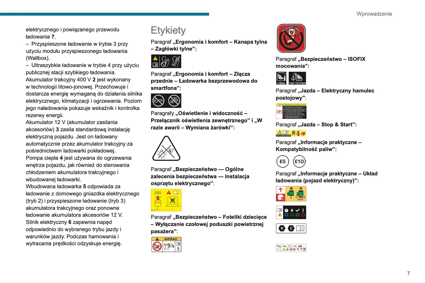 2023-2025 Peugeot 208 Owner's Manual | Polish