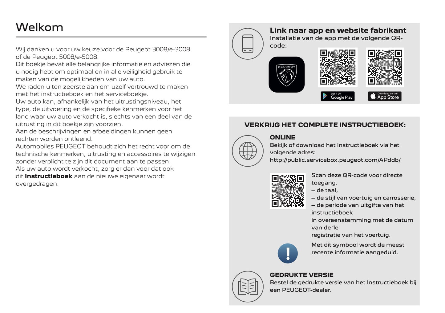 2025-2026 Peugeot 3008/5008 Gebruikershandleiding | Nederlands