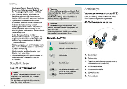 2025-2026 Peugeot 308 Owner's Manual | German