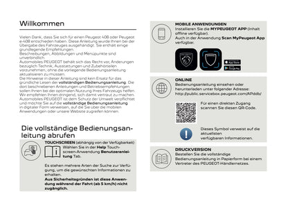 2024-2026 Peugeot 408/e-408 Owner's Manual | German