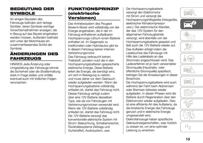 2025 Peugeot Boxer Owner's Manual | German