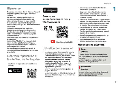 2025 Peugeot Expert/Traveller Manuel du propriétaire | Français