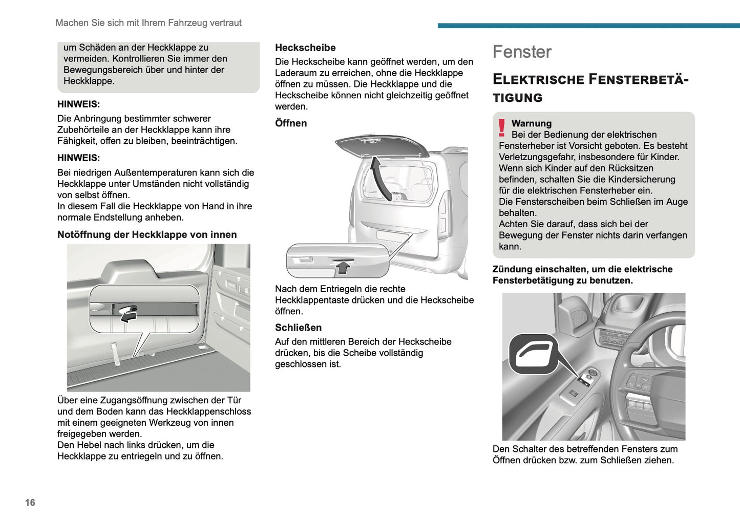 2025 Peugeot Rifter/Partner Owner's Manual | German