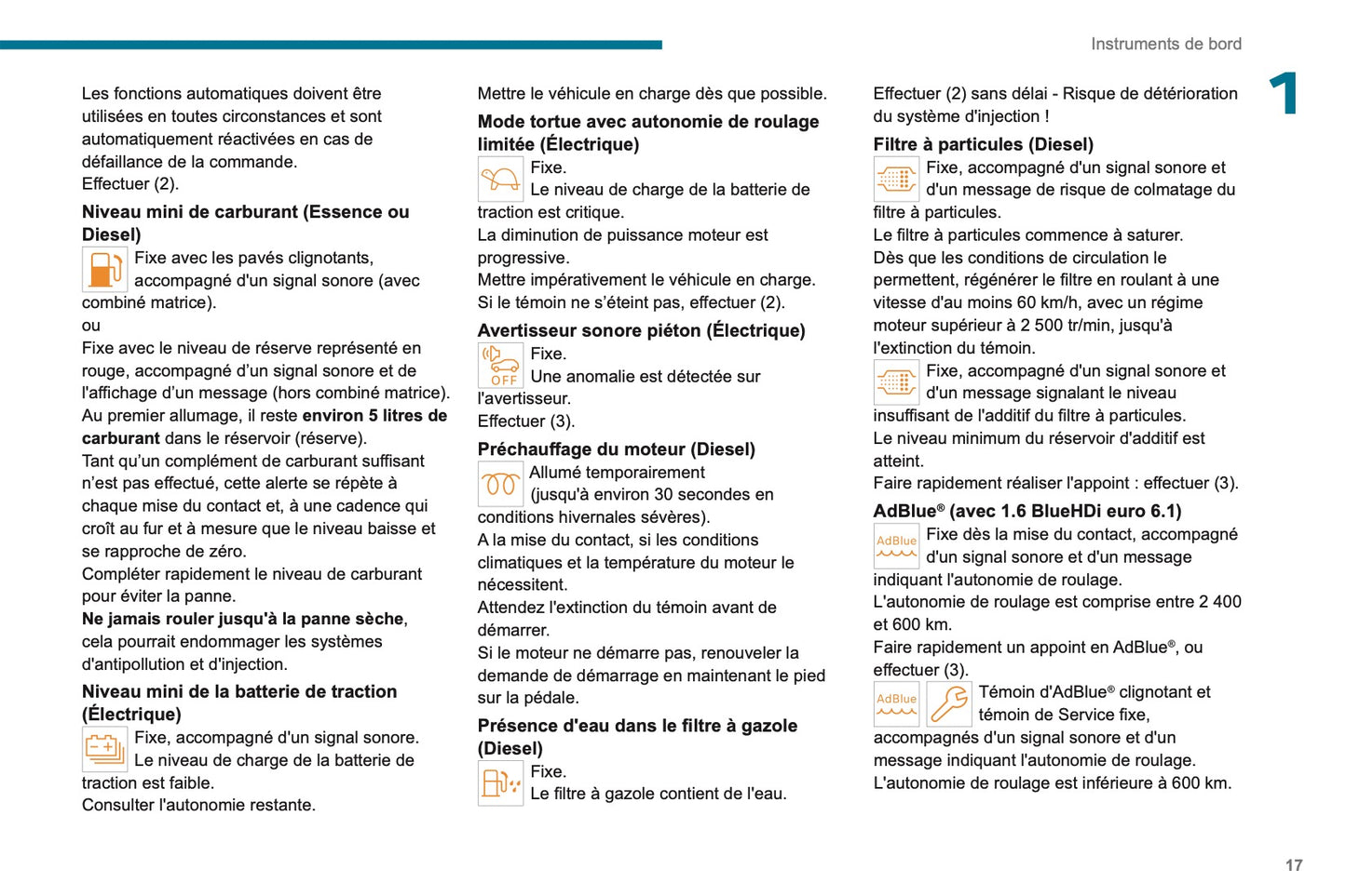 2024 Peugeot Rifter/e-Rifter/Partner/e-Partner Owner's Manual | French