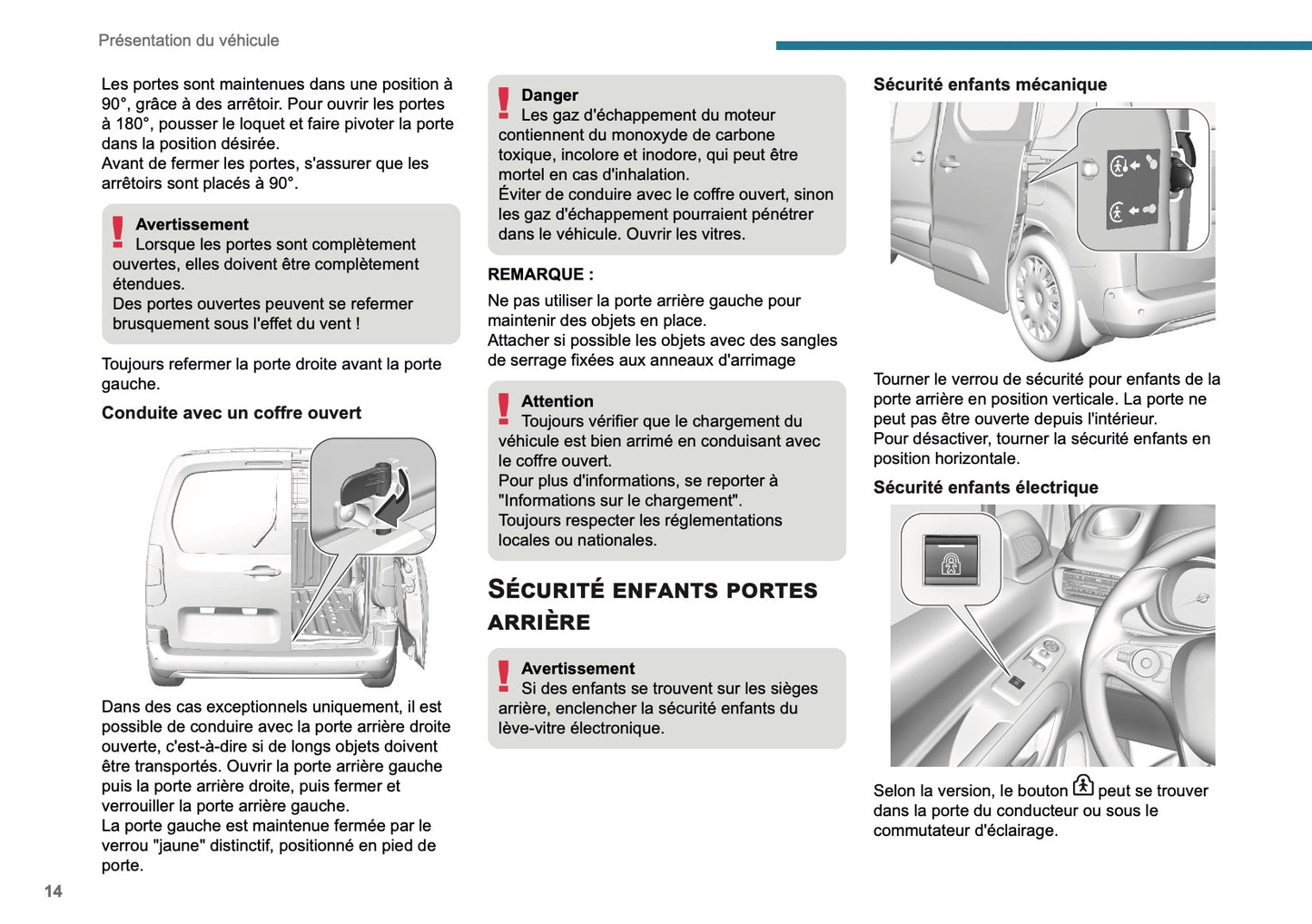 2025 Peugeot Rifter/Partner Owner's Manual | French