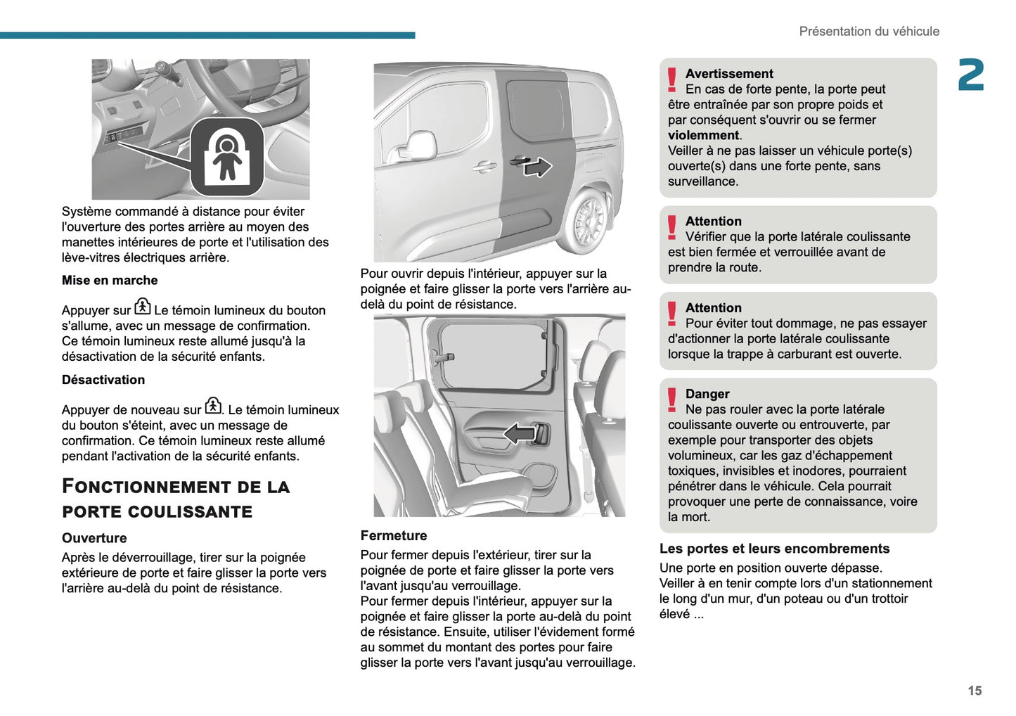 2025 Peugeot Rifter/Partner Owner's Manual | French