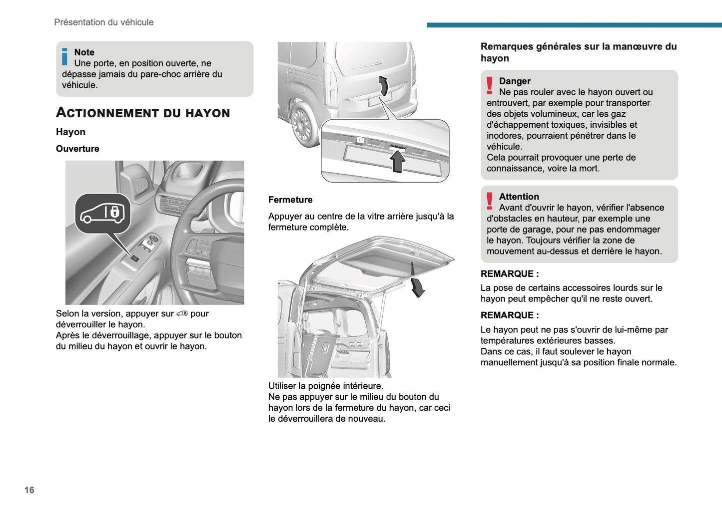 2025 Peugeot Rifter/Partner Owner's Manual | French