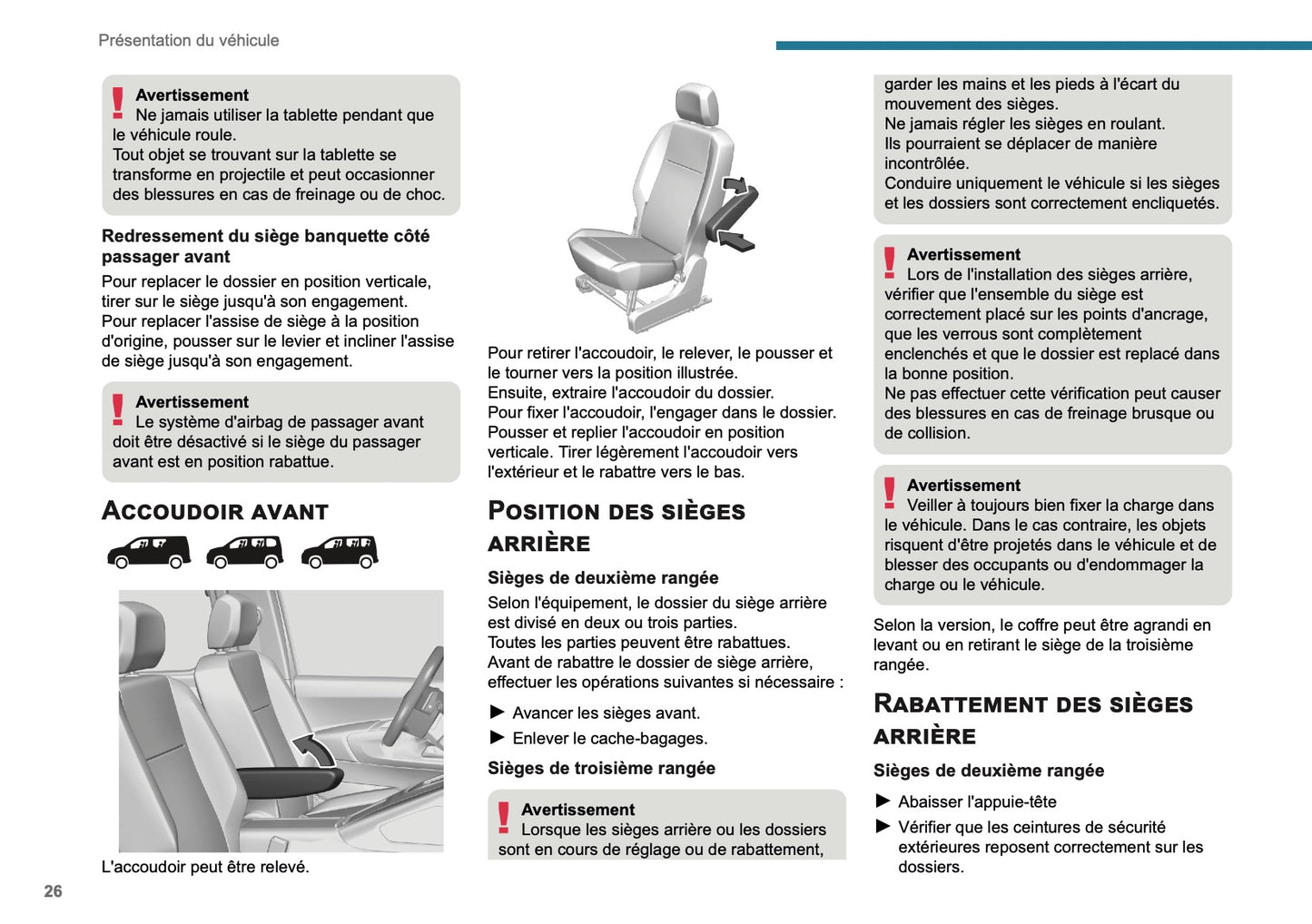 2025 Peugeot Rifter/Partner Owner's Manual | French
