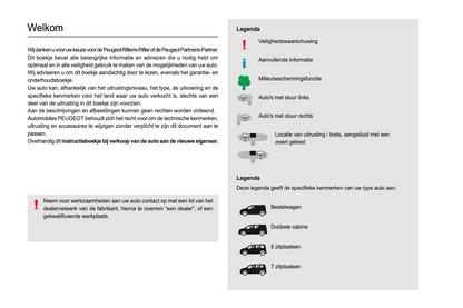 2021-2022 Peugeot Rifter/e-Rifter Partner/e-Partner Manuel du propriétaire | Néerlandais