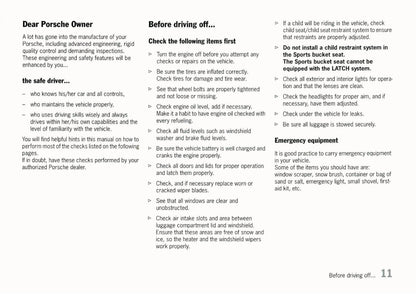 2010 Porsche 911 GT3/GT3 RS Owner's Manual | English