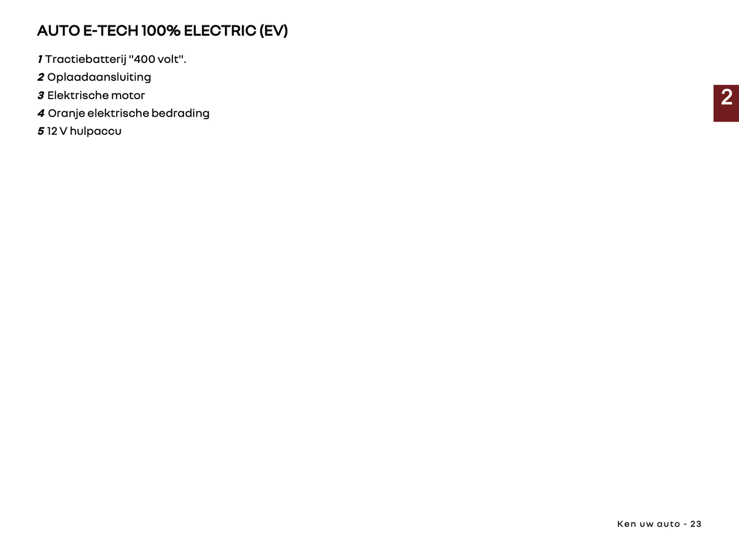 2024-2025 Renault 5 E-Tech Gebruikershandleiding | Nederlands